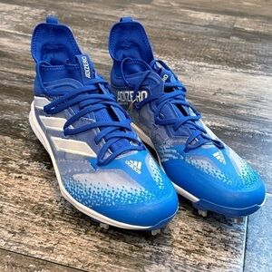 Adidas‎ Adizero Afterburner NWV Baseball Cleats 'Royal Blue White' HP2178 NWT